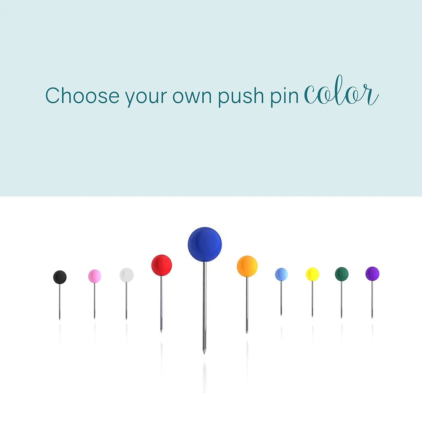 Push Pin Travel Map - Dark Grey