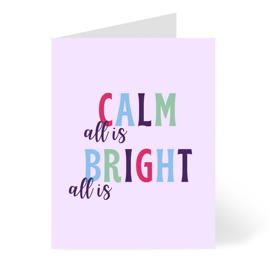 All is Calm Christmas Card