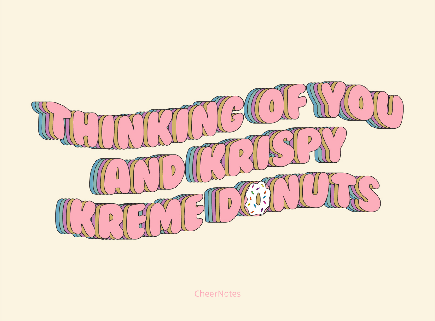 You & Krispy Kreme Social Stationery