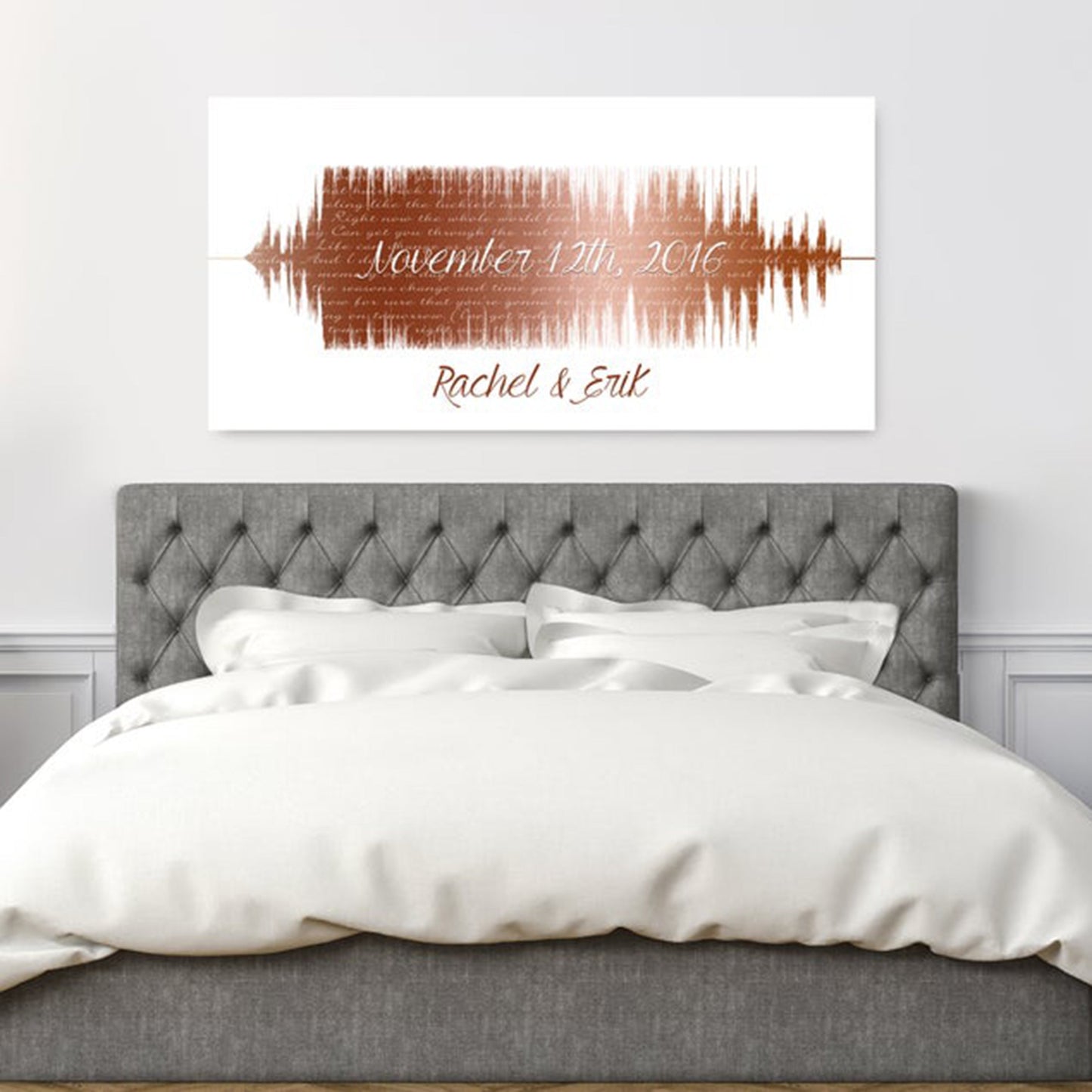 Copper Soundwave Art