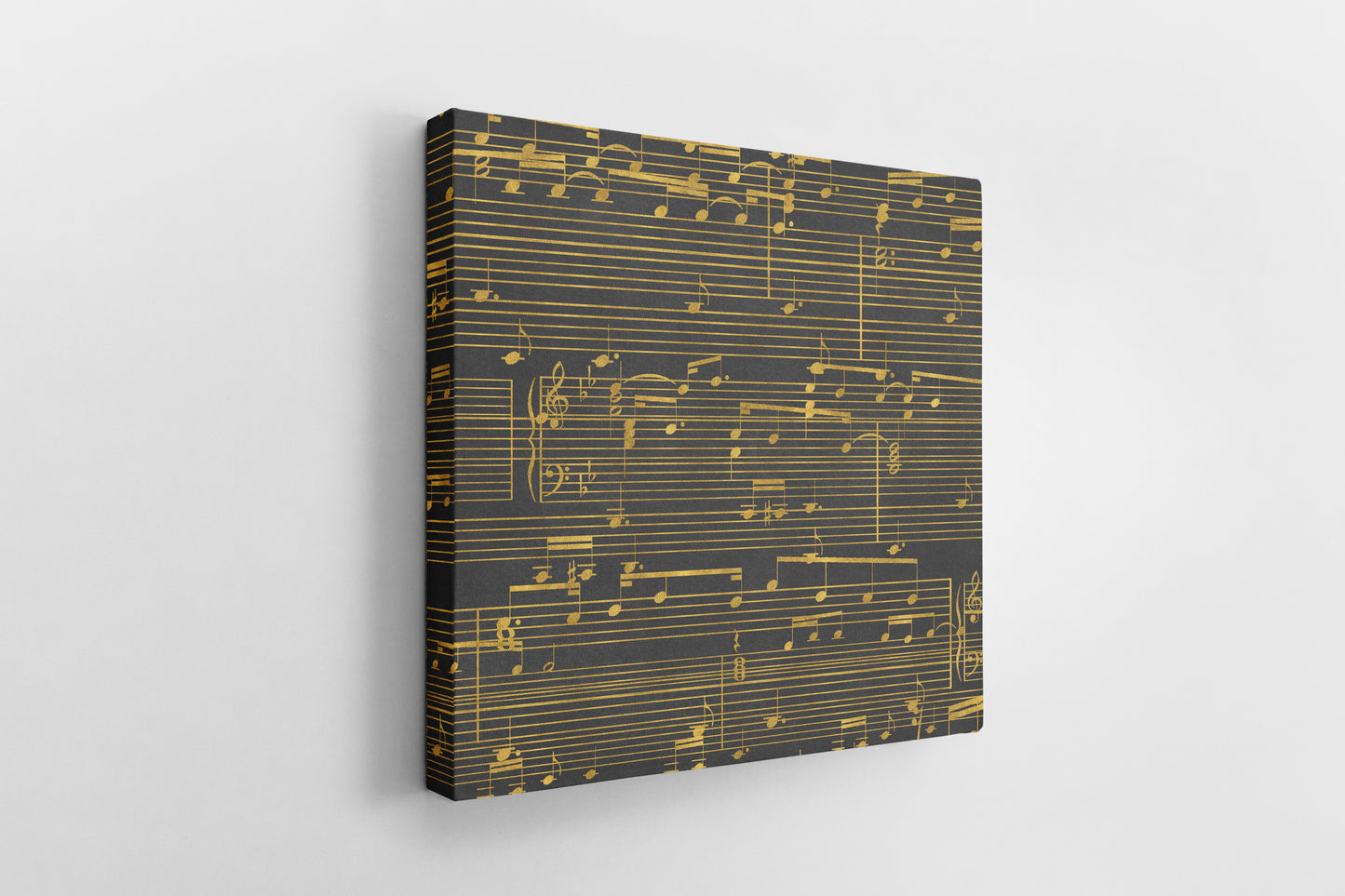 Gold Sheet Music Canvas - 50th Anniversary Gift