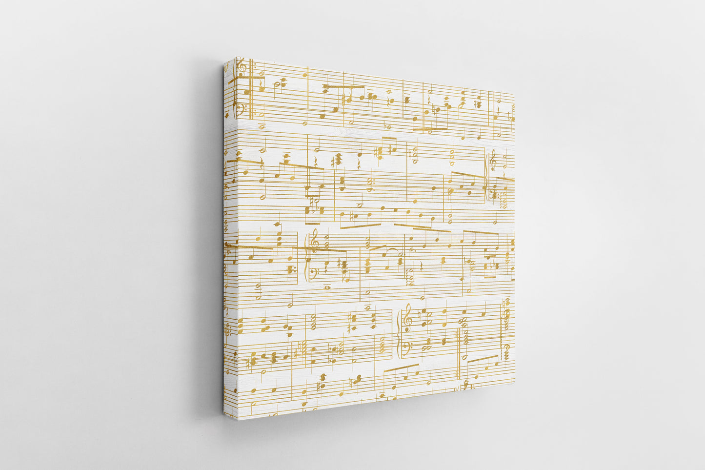 Gold Sheet Music Canvas - 50th Anniversary Gift