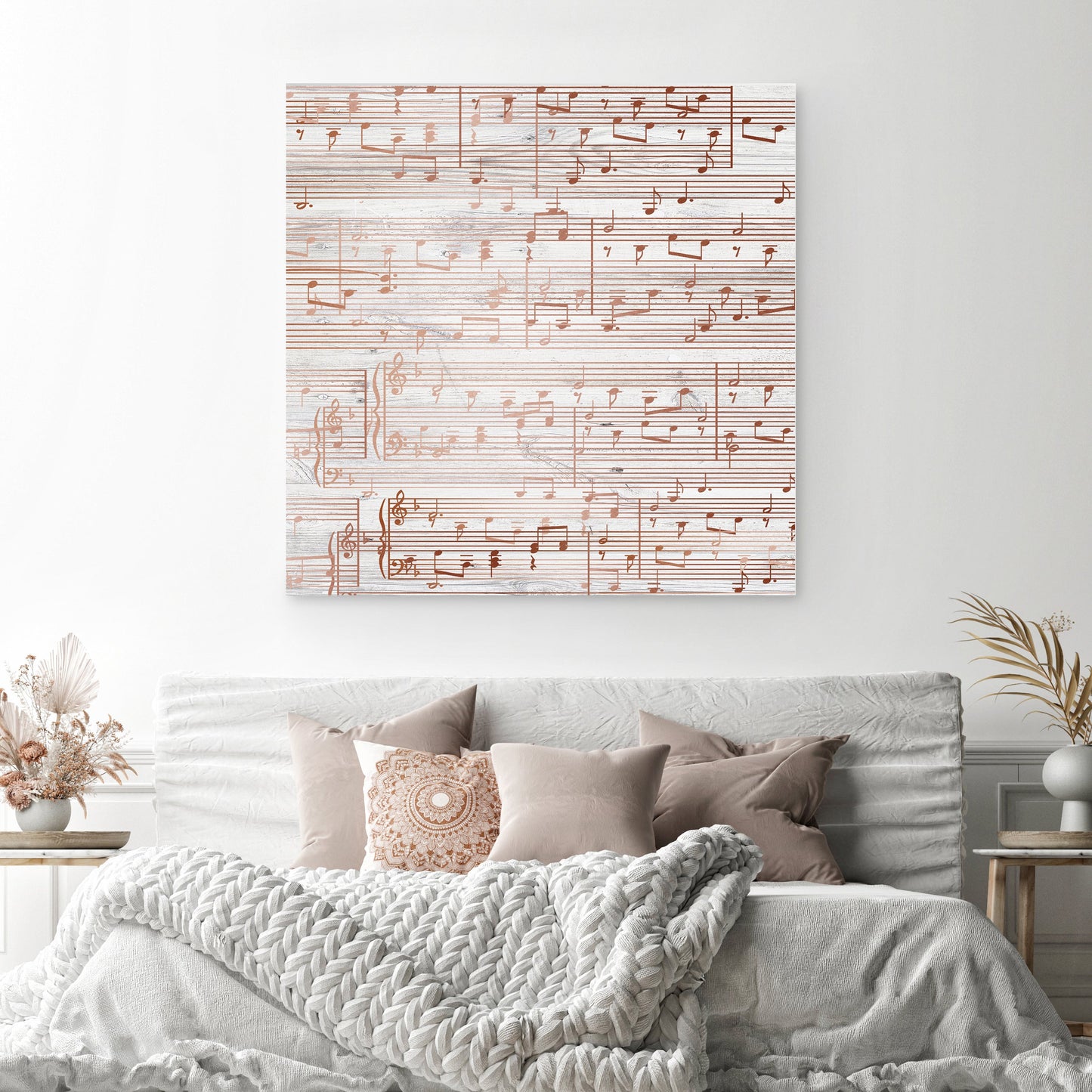 Custom Sheet Music Art - Copper Tone