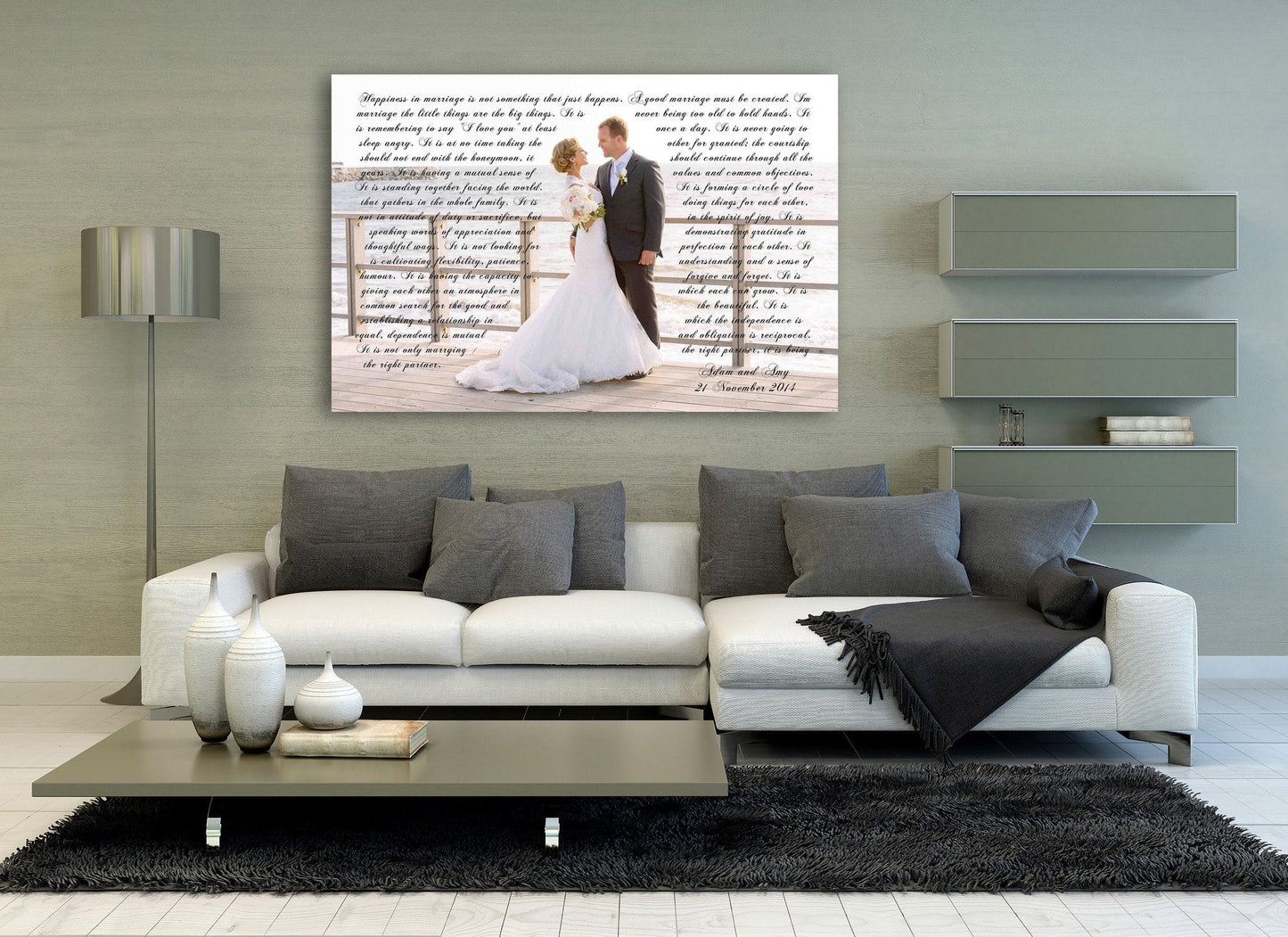 Photo Word Art Canvas - A Personalized Word Art Canvas