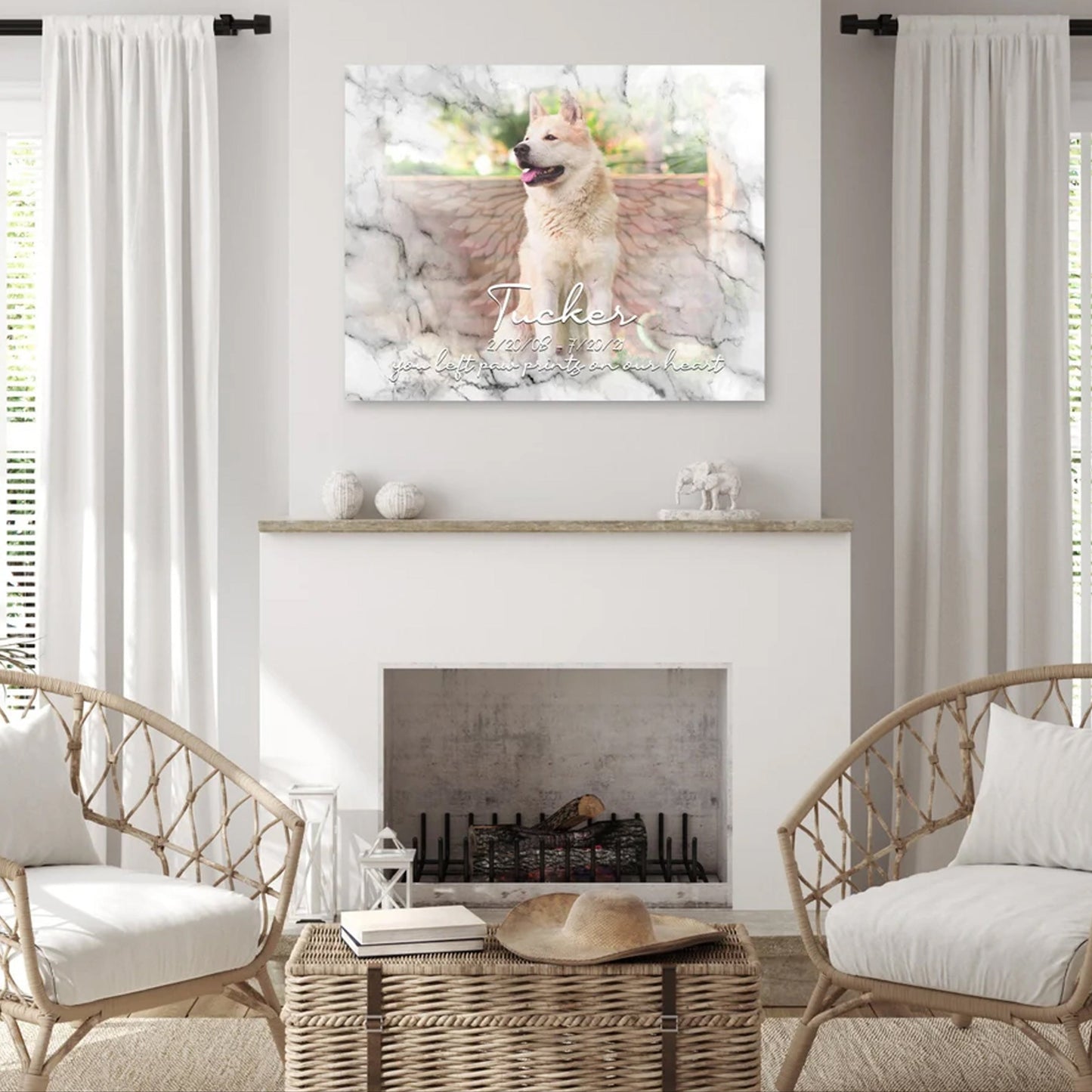 Dog Canvas Art - Dog Memorial Gift