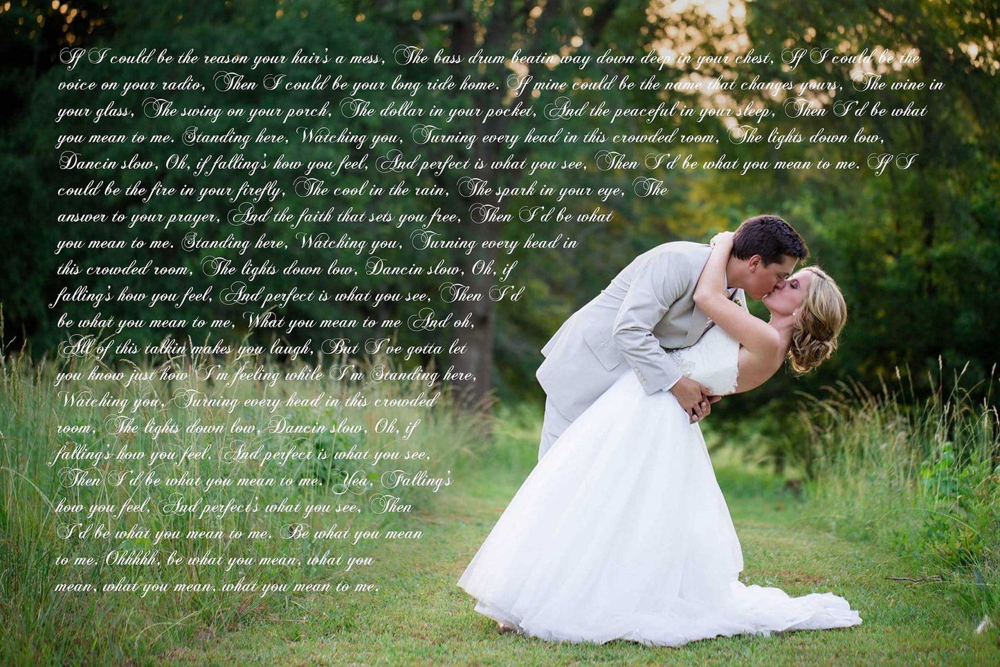 1st Anniversary Gift - A Personalized Word Art Canvas