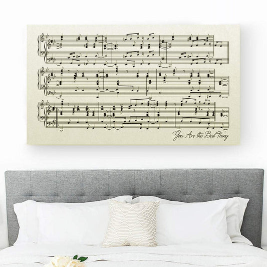 Ivory Sheet Music Art - 14th Anniversary Gift