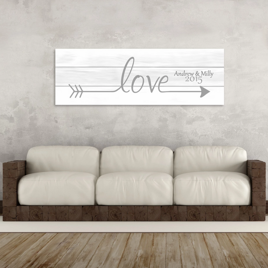 Love Arrow Canvas