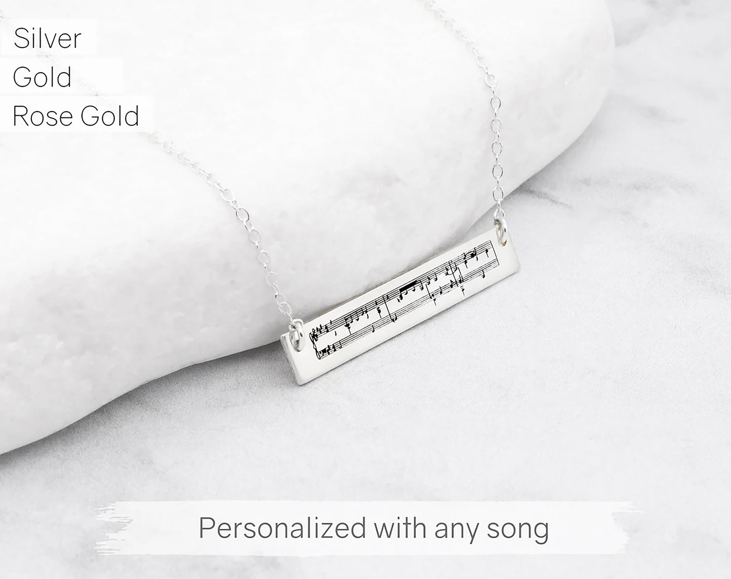 Sheet Music Necklace