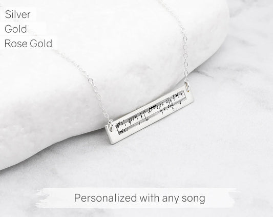 Sheet Music Necklace