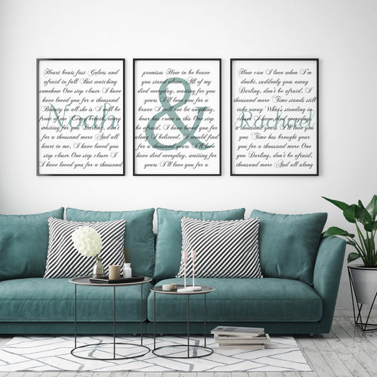 Triptych Song Lyrics Canvas