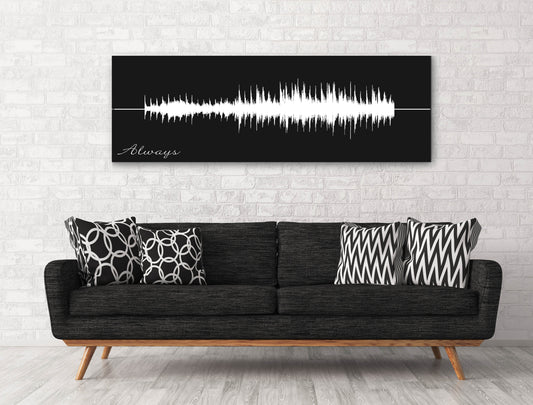 Sound Wave Canvas - A Personalized Design Using Your Voice On Canvas