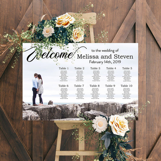 Photo Wedding Seating Chart
