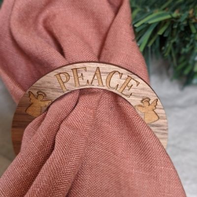 Peace Napkin Ring Set